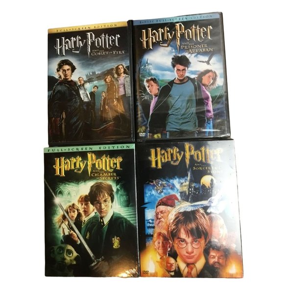 Harry Potter Other - (4) SEALED Harry Potter DVD Chamber Secrets, Sorcerer's Stone, Goblet, Azkaban